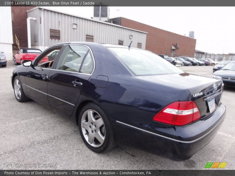 Blue Onyx Pearl / Saddle 2005 Lexus LS 430 Sedan
