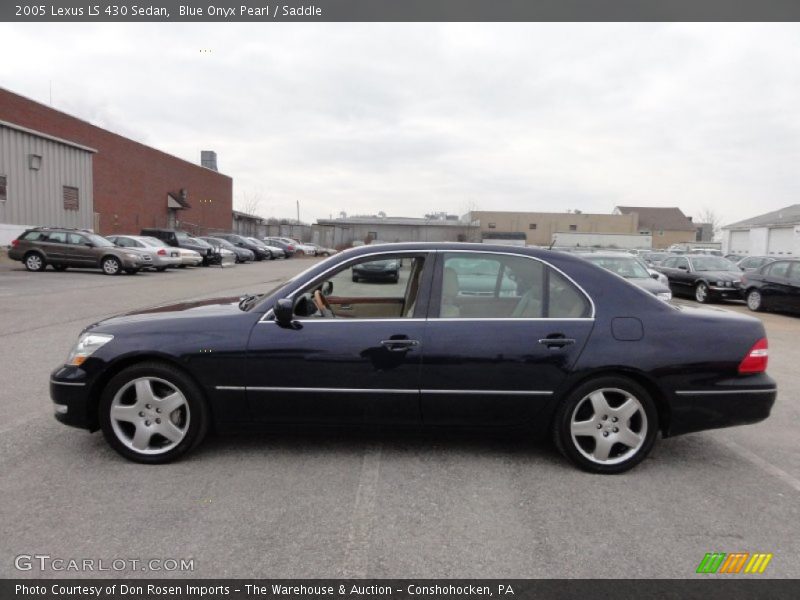 Blue Onyx Pearl / Saddle 2005 Lexus LS 430 Sedan