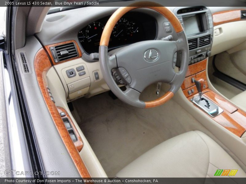 Blue Onyx Pearl / Saddle 2005 Lexus LS 430 Sedan