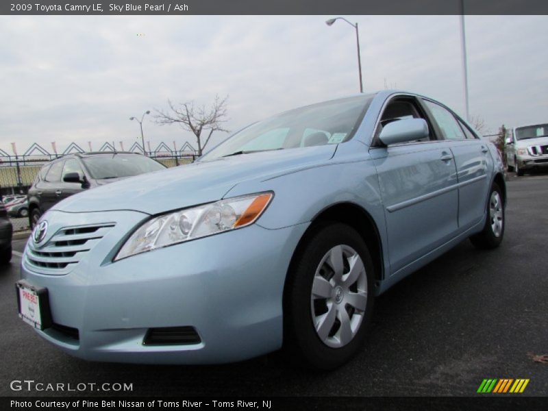 Sky Blue Pearl / Ash 2009 Toyota Camry LE