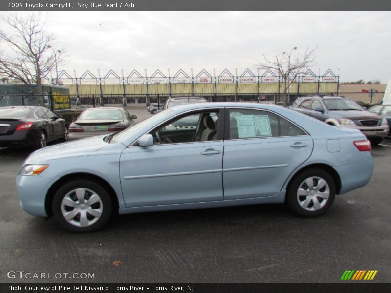 Sky Blue Pearl / Ash 2009 Toyota Camry LE