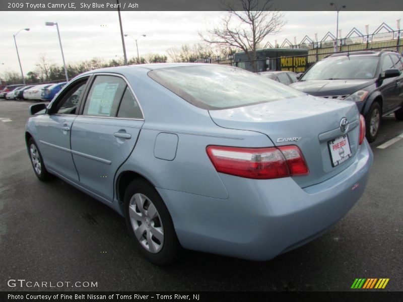 Sky Blue Pearl / Ash 2009 Toyota Camry LE