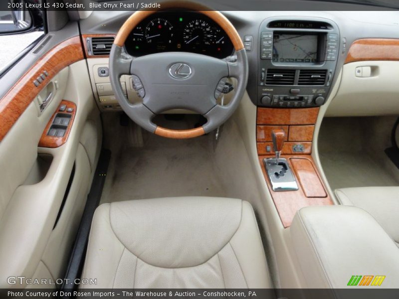 Blue Onyx Pearl / Saddle 2005 Lexus LS 430 Sedan