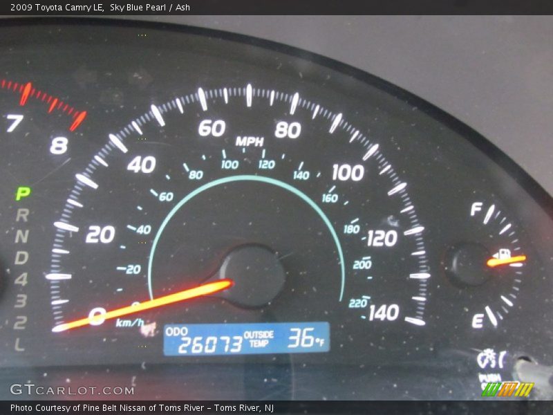 Sky Blue Pearl / Ash 2009 Toyota Camry LE