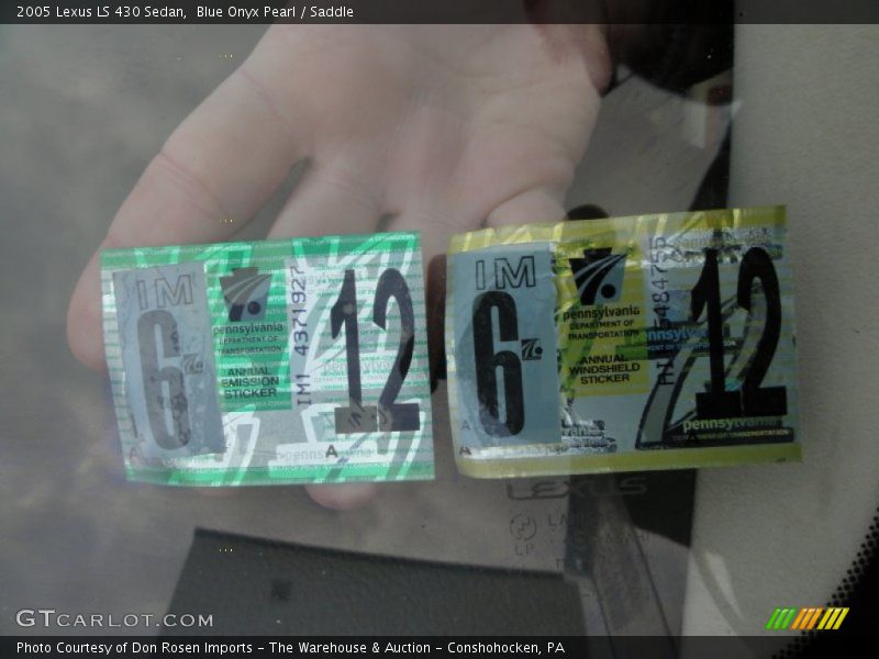 Blue Onyx Pearl / Saddle 2005 Lexus LS 430 Sedan