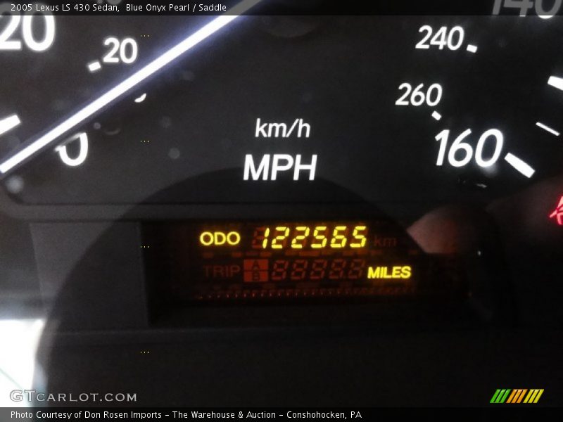 Blue Onyx Pearl / Saddle 2005 Lexus LS 430 Sedan