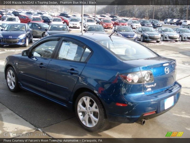 Phantom Blue Mica / Black 2008 Mazda MAZDA3 s Touring Sedan