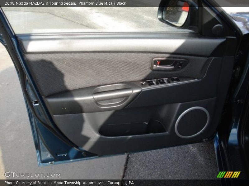Phantom Blue Mica / Black 2008 Mazda MAZDA3 s Touring Sedan