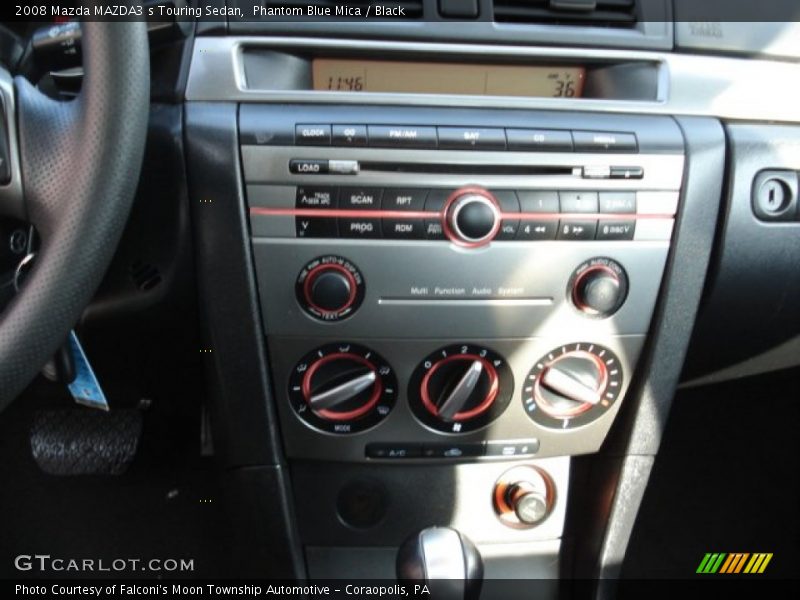 Phantom Blue Mica / Black 2008 Mazda MAZDA3 s Touring Sedan