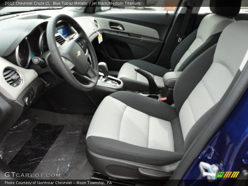 Blue Topaz Metallic / Jet Black/Medium Titanium 2012 Chevrolet Cruze LS