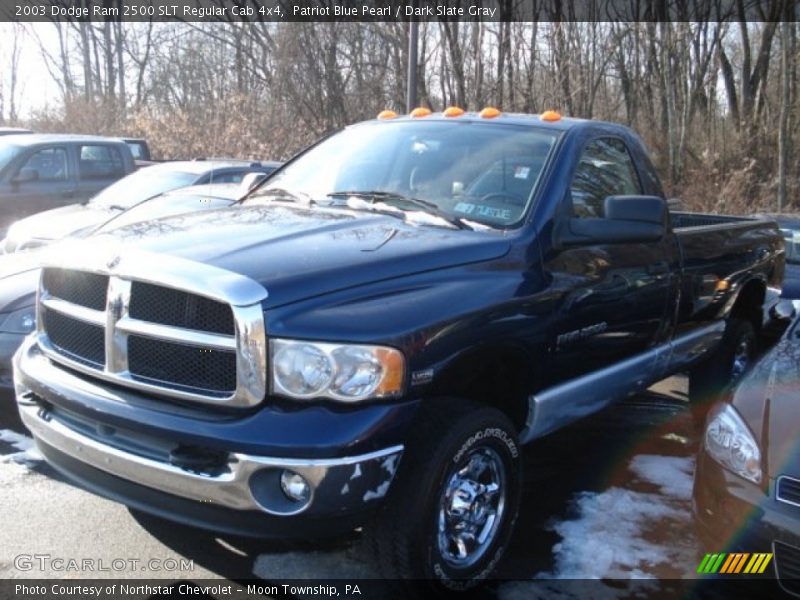 Patriot Blue Pearl / Dark Slate Gray 2003 Dodge Ram 2500 SLT Regular Cab 4x4