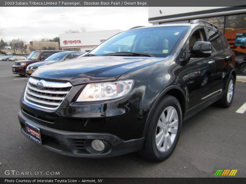Obsidian Black Pearl / Desert Beige 2009 Subaru Tribeca Limited 7 Passenger