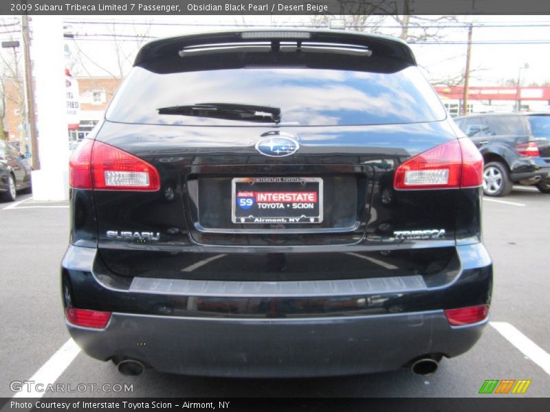 Obsidian Black Pearl / Desert Beige 2009 Subaru Tribeca Limited 7 Passenger