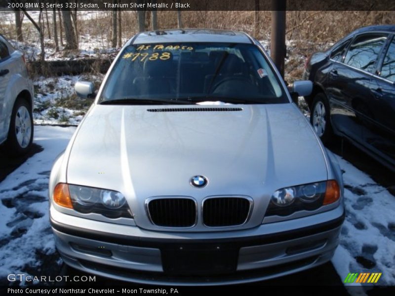 Titanium Silver Metallic / Black 2000 BMW 3 Series 323i Sedan