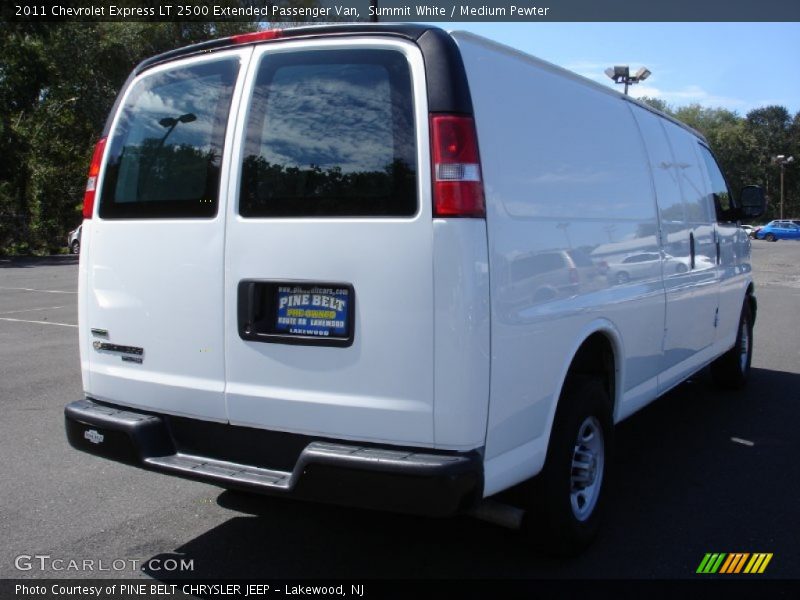 Summit White / Medium Pewter 2011 Chevrolet Express LT 2500 Extended Passenger Van