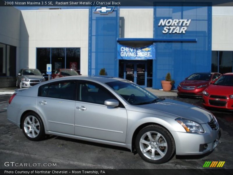 Radiant Silver Metallic / Charcoal Black 2008 Nissan Maxima 3.5 SE