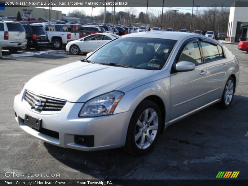 Radiant Silver Metallic / Charcoal Black 2008 Nissan Maxima 3.5 SE