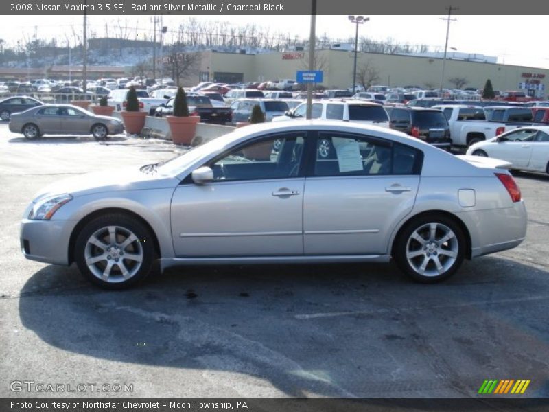 Radiant Silver Metallic / Charcoal Black 2008 Nissan Maxima 3.5 SE