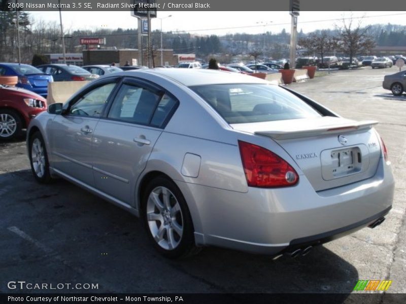 Radiant Silver Metallic / Charcoal Black 2008 Nissan Maxima 3.5 SE