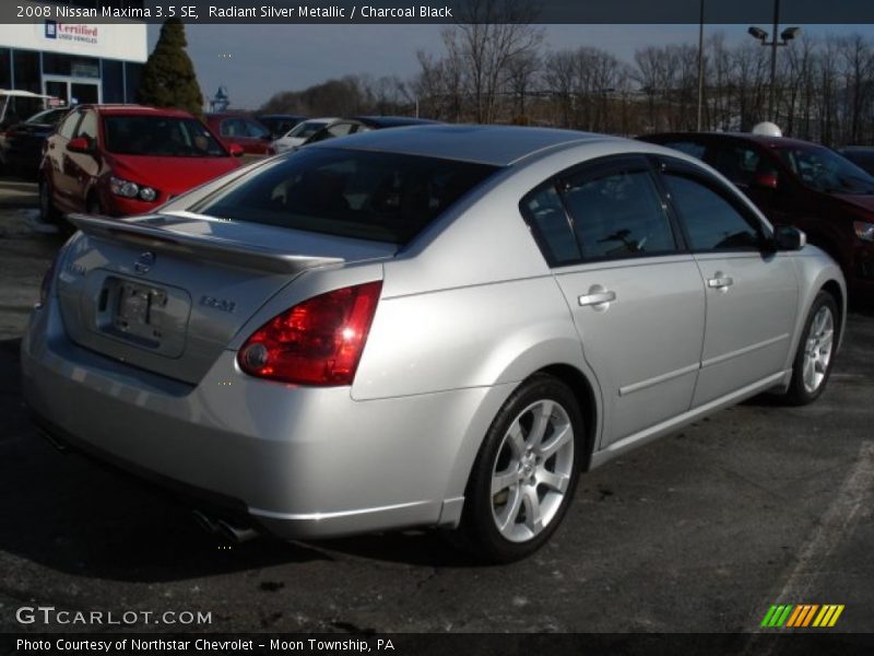 Radiant Silver Metallic / Charcoal Black 2008 Nissan Maxima 3.5 SE