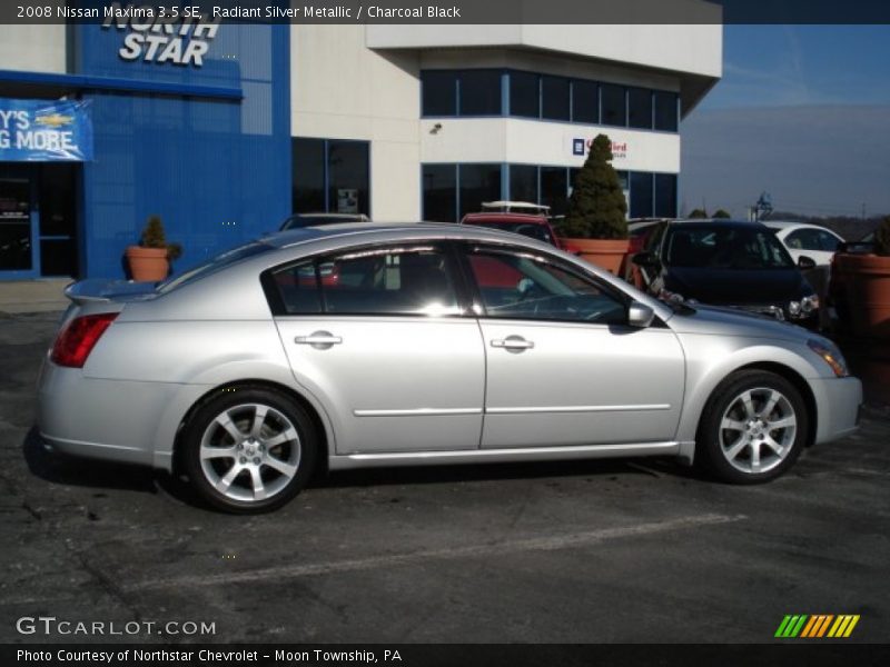 Radiant Silver Metallic / Charcoal Black 2008 Nissan Maxima 3.5 SE
