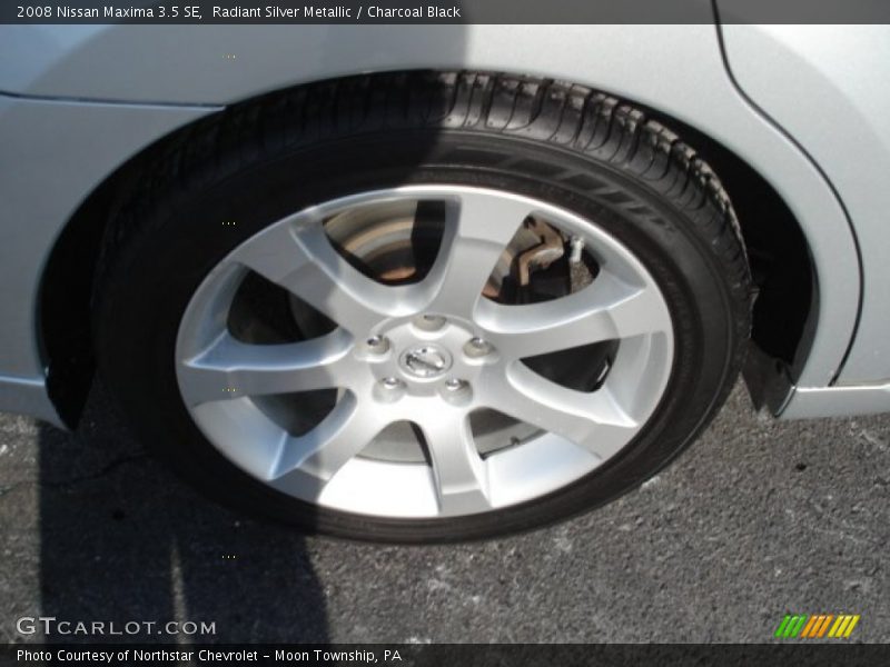 Radiant Silver Metallic / Charcoal Black 2008 Nissan Maxima 3.5 SE