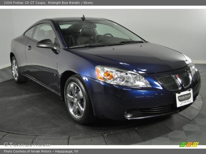 Midnight Blue Metallic / Ebony 2009 Pontiac G6 GT Coupe