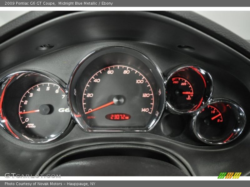Midnight Blue Metallic / Ebony 2009 Pontiac G6 GT Coupe