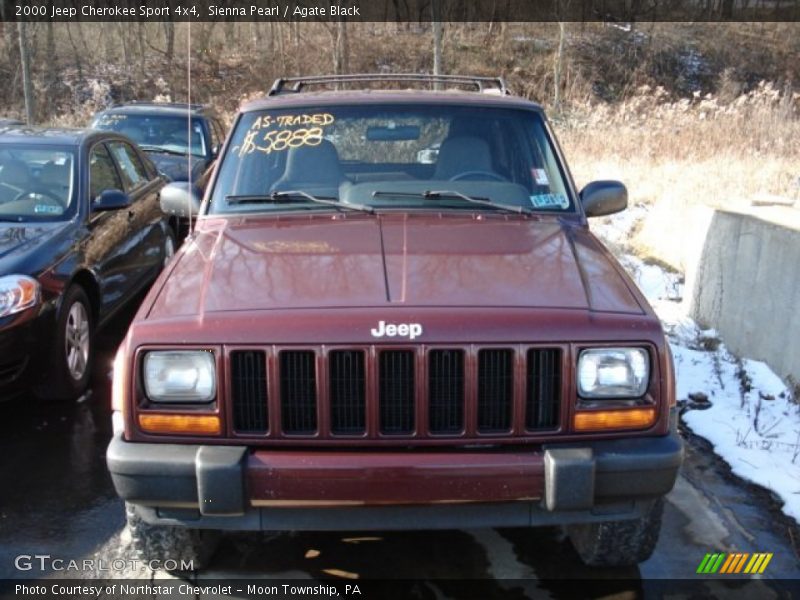 Sienna Pearl / Agate Black 2000 Jeep Cherokee Sport 4x4