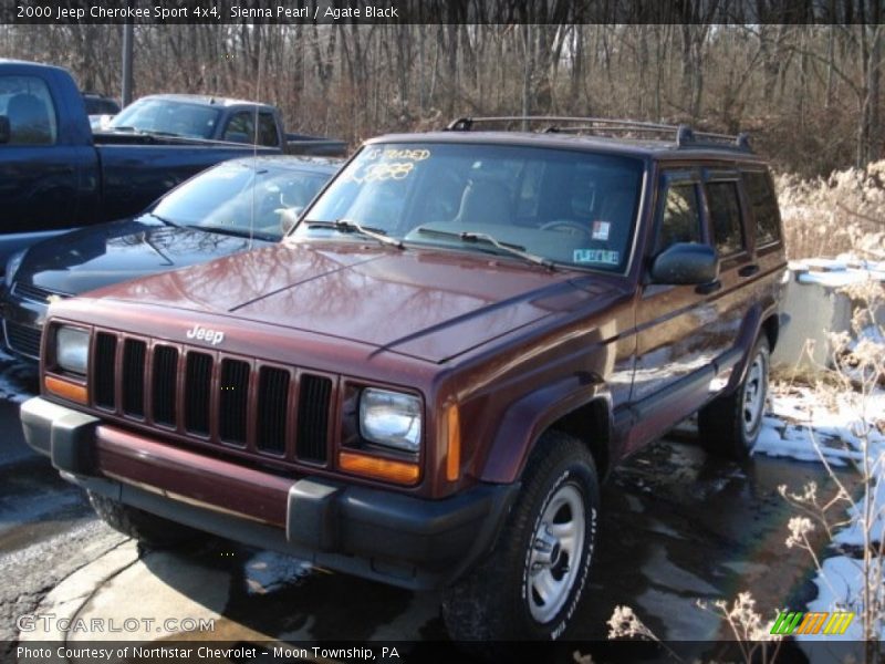 Sienna Pearl / Agate Black 2000 Jeep Cherokee Sport 4x4