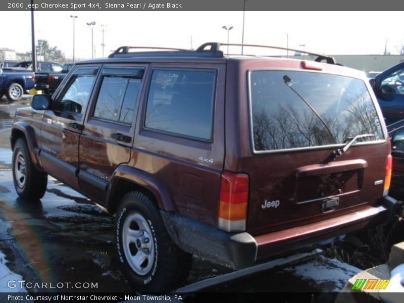 Sienna Pearl / Agate Black 2000 Jeep Cherokee Sport 4x4