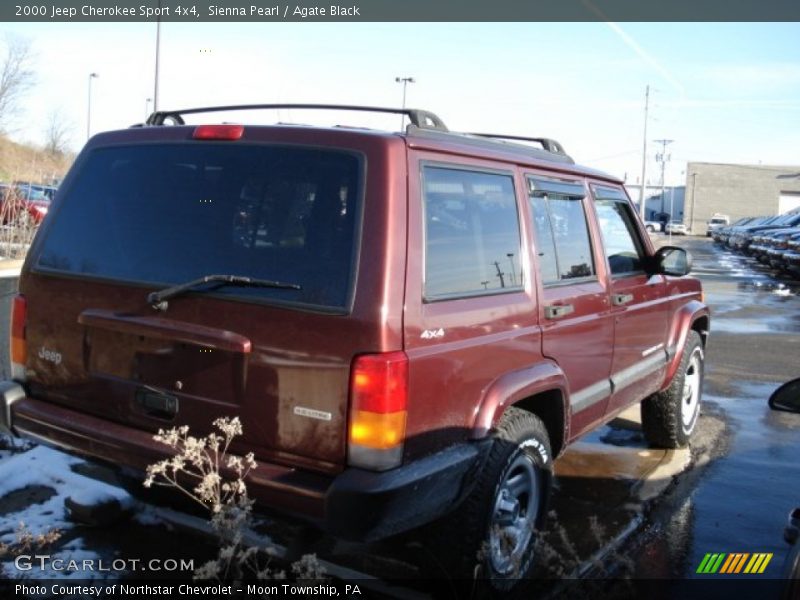 Sienna Pearl / Agate Black 2000 Jeep Cherokee Sport 4x4