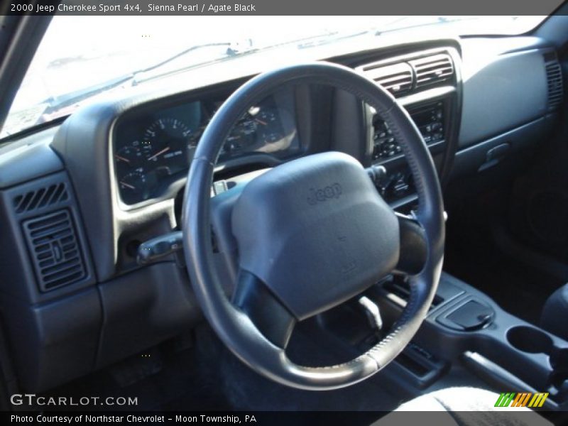Sienna Pearl / Agate Black 2000 Jeep Cherokee Sport 4x4