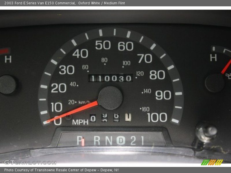 Oxford White / Medium Flint 2003 Ford E Series Van E150 Commercial
