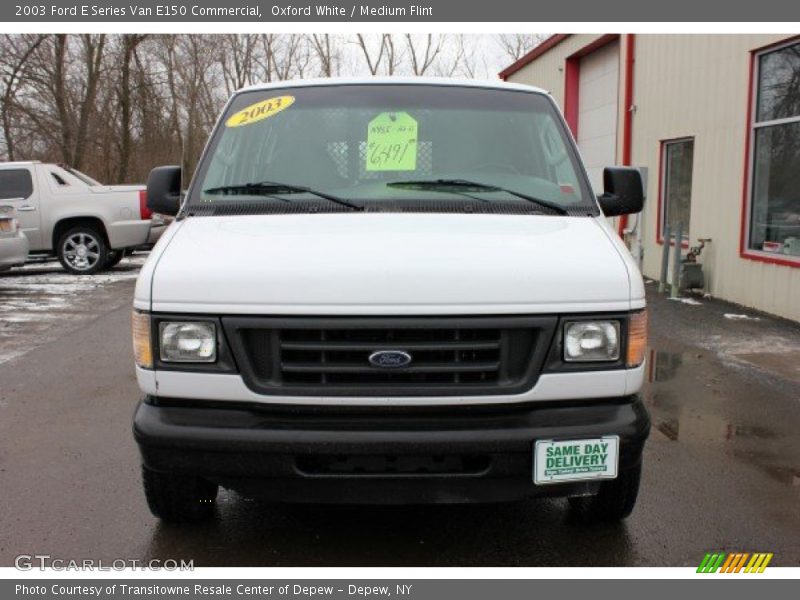 Oxford White / Medium Flint 2003 Ford E Series Van E150 Commercial