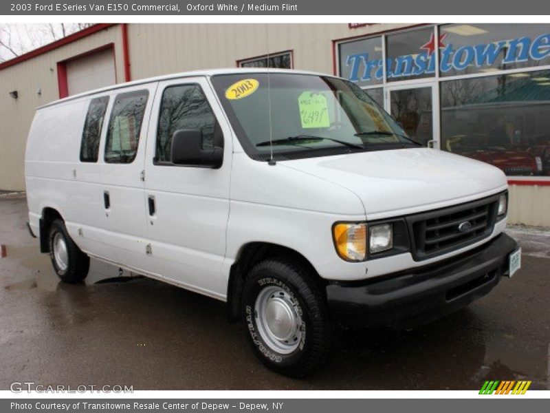 Oxford White / Medium Flint 2003 Ford E Series Van E150 Commercial