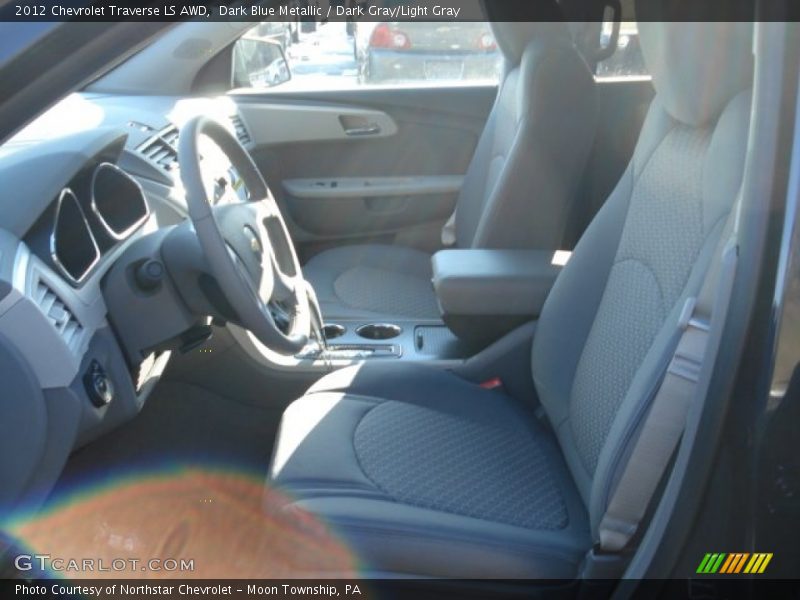 Dark Blue Metallic / Dark Gray/Light Gray 2012 Chevrolet Traverse LS AWD