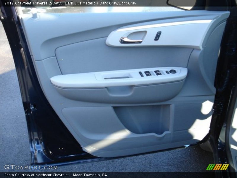 Dark Blue Metallic / Dark Gray/Light Gray 2012 Chevrolet Traverse LS AWD