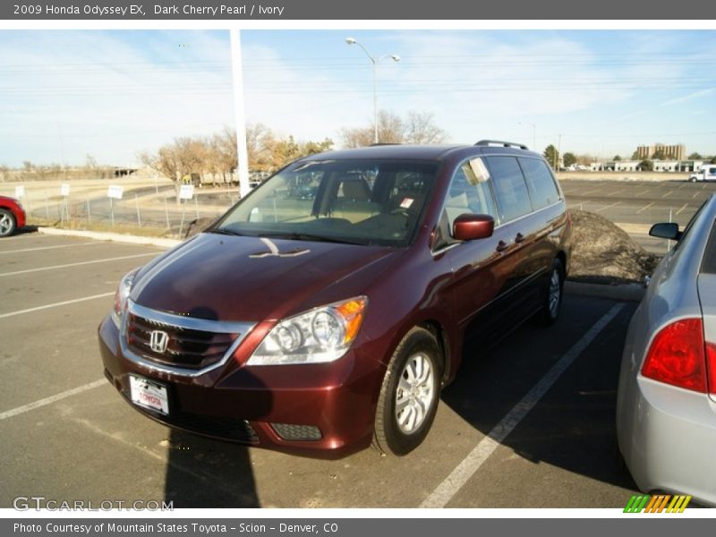 Dark Cherry Pearl / Ivory 2009 Honda Odyssey EX