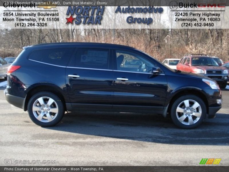 Dark Blue Metallic / Ebony 2012 Chevrolet Traverse LT AWD