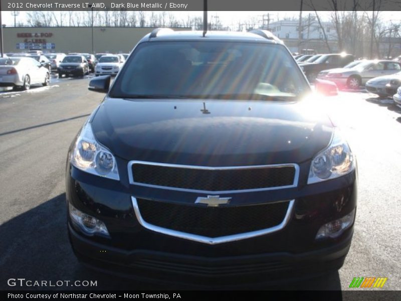Dark Blue Metallic / Ebony 2012 Chevrolet Traverse LT AWD