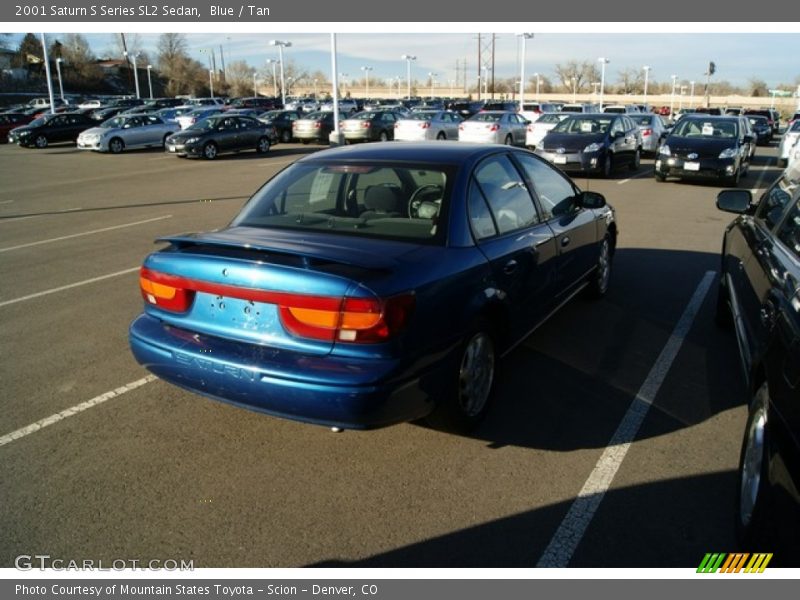 Blue / Tan 2001 Saturn S Series SL2 Sedan