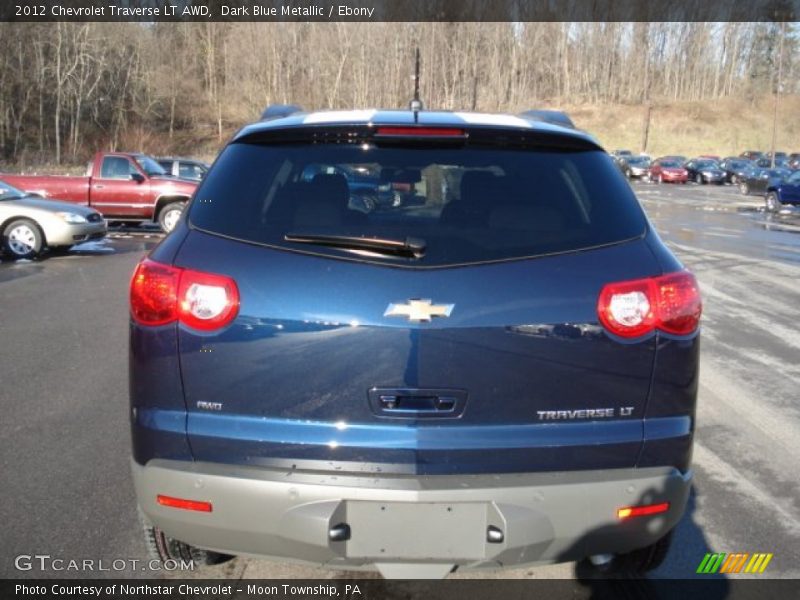 Dark Blue Metallic / Ebony 2012 Chevrolet Traverse LT AWD