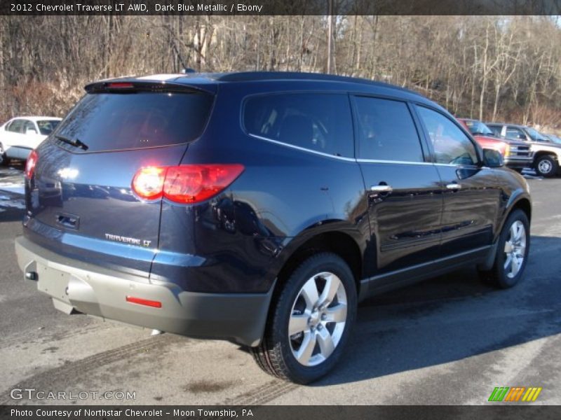 Dark Blue Metallic / Ebony 2012 Chevrolet Traverse LT AWD