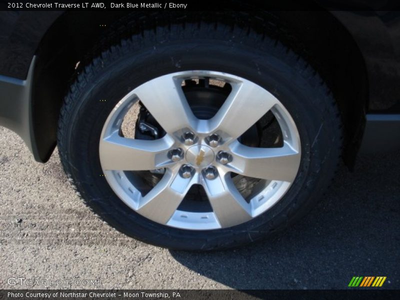 Dark Blue Metallic / Ebony 2012 Chevrolet Traverse LT AWD