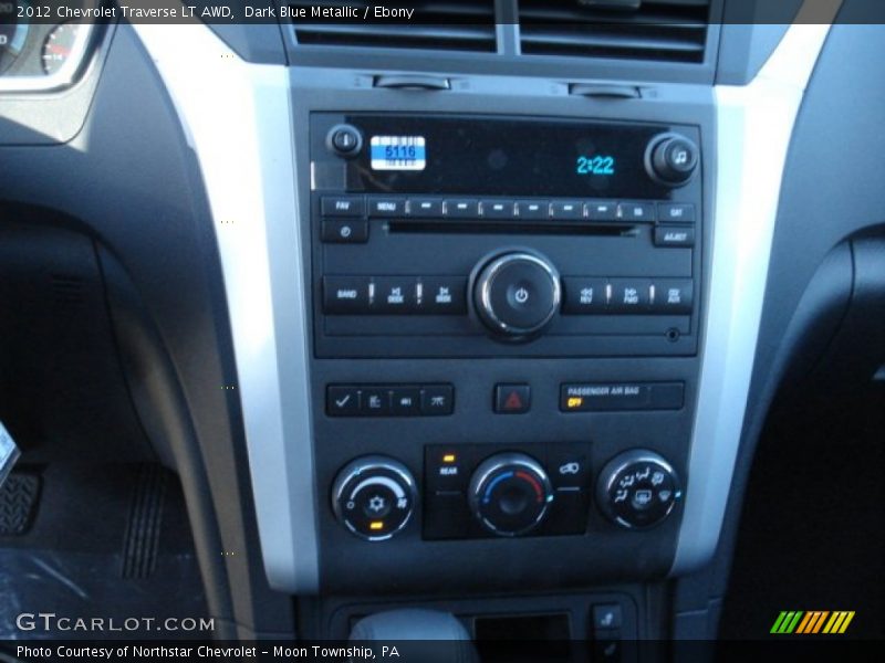 Dark Blue Metallic / Ebony 2012 Chevrolet Traverse LT AWD