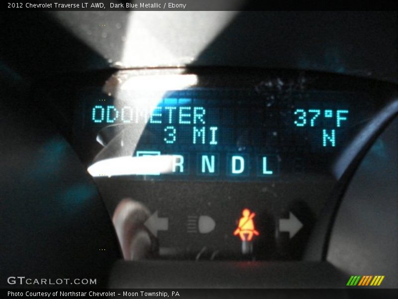 Dark Blue Metallic / Ebony 2012 Chevrolet Traverse LT AWD