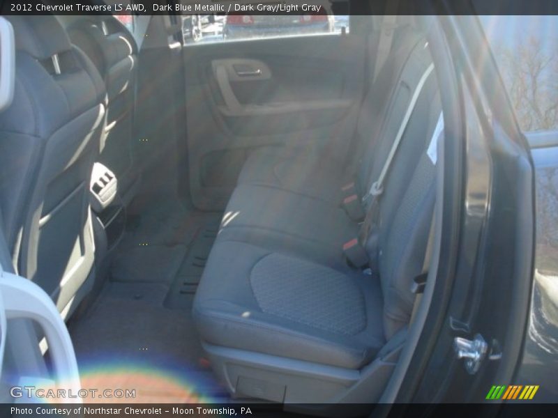 Dark Blue Metallic / Dark Gray/Light Gray 2012 Chevrolet Traverse LS AWD