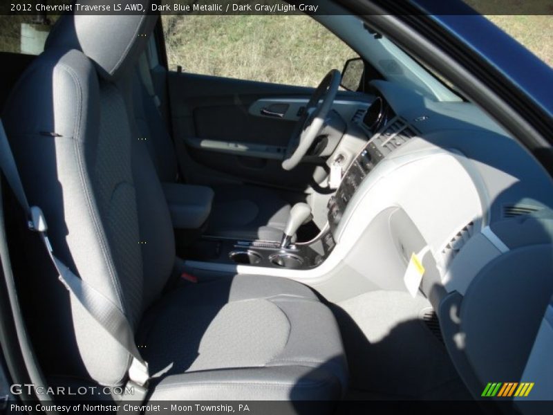 Dark Blue Metallic / Dark Gray/Light Gray 2012 Chevrolet Traverse LS AWD