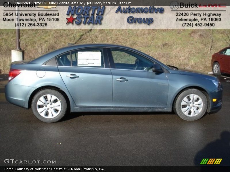 Blue Granite Metallic / Jet Black/Medium Titanium 2012 Chevrolet Cruze LS